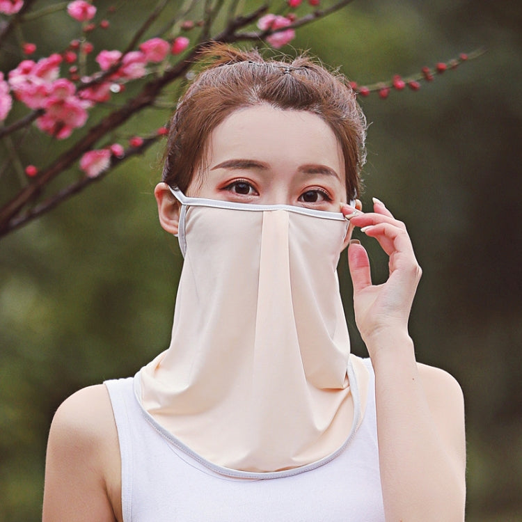 Summer Outdoor Ice Silk Sunshade Face Mask Sun-proof Equipment