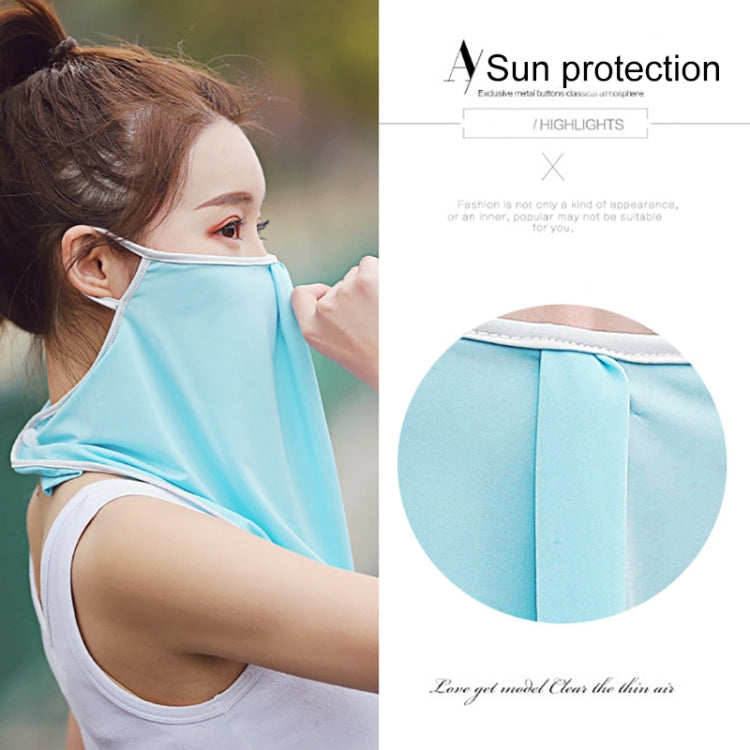 Summer Outdoor Ice Silk Sunshade Face Mask Sun-proof Equipment