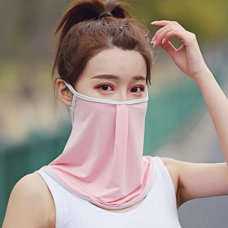 Summer Outdoor Ice Silk Sunshade Face Mask Sun-proof Equipment