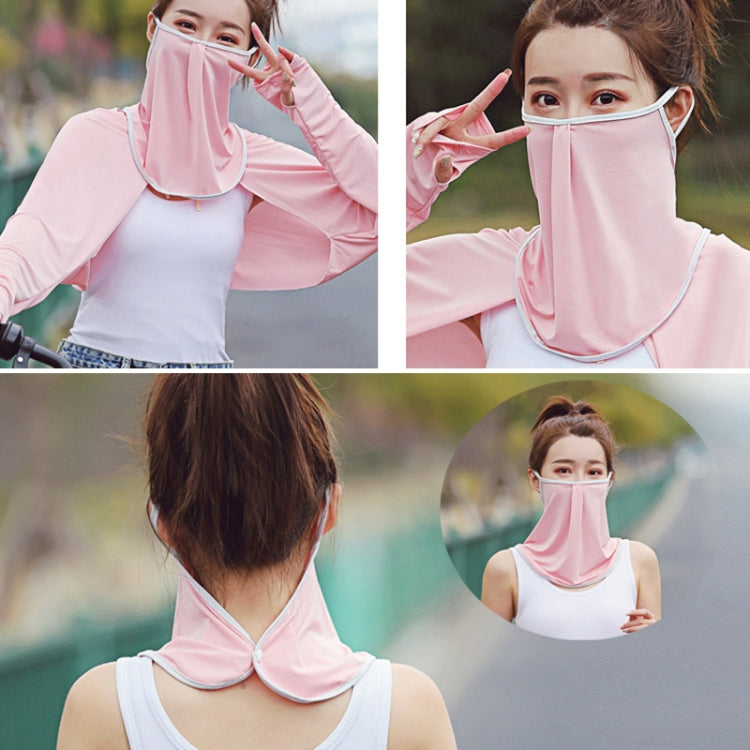 Summer Outdoor Ice Silk Sunshade Face Mask Sun-proof Equipment