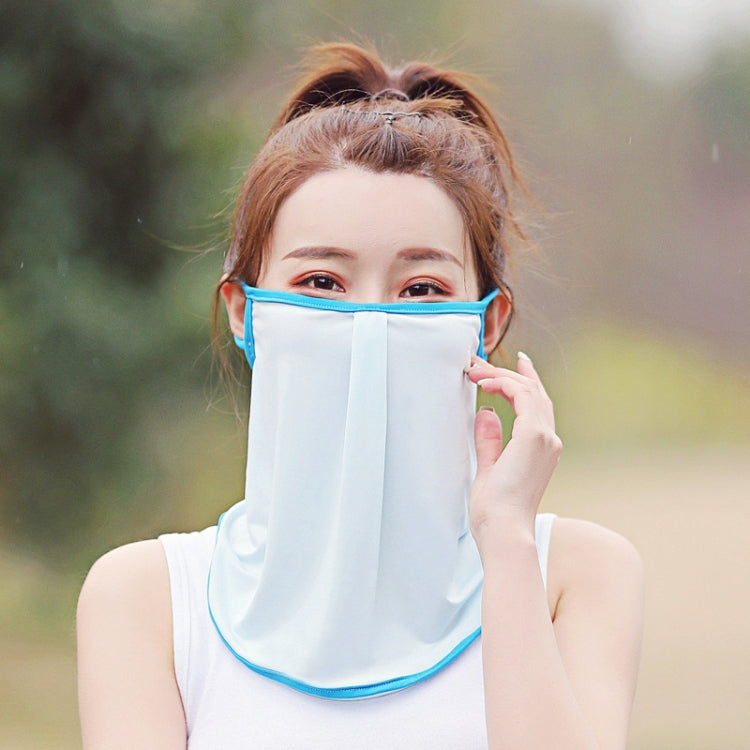 Summer Outdoor Ice Silk Sunshade Face Mask Sun-proof Equipment