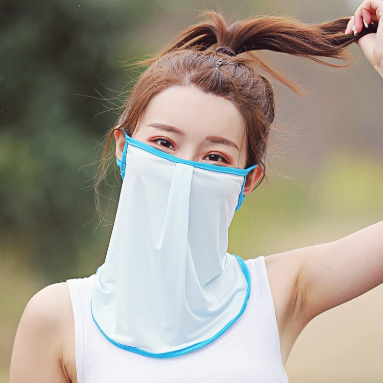 Summer Outdoor Ice Silk Sunshade Face Mask Sun-proof Equipment