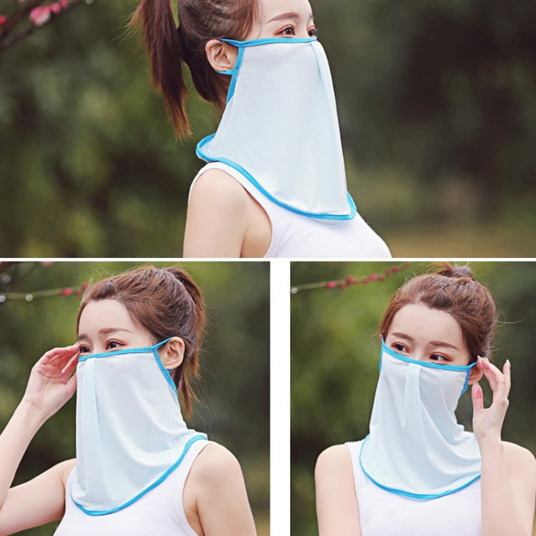 Summer Outdoor Ice Silk Sunshade Face Mask Sun-proof Equipment