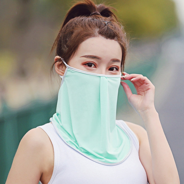 Summer Outdoor Ice Silk Sunshade Face Mask Sun-proof Equipment