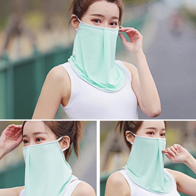 Summer Outdoor Ice Silk Sunshade Face Mask Sun-proof Equipment