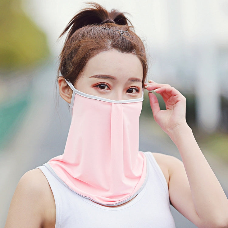 Summer Outdoor Ice Silk Sunshade Face Mask Sun-proof Equipment