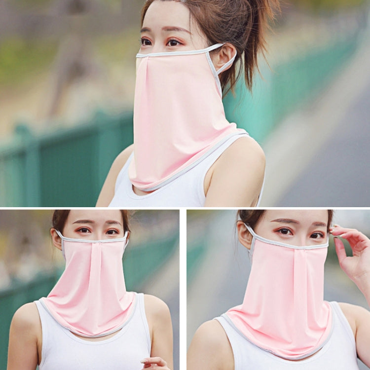 Summer Outdoor Ice Silk Sunshade Face Mask Sun-proof Equipment