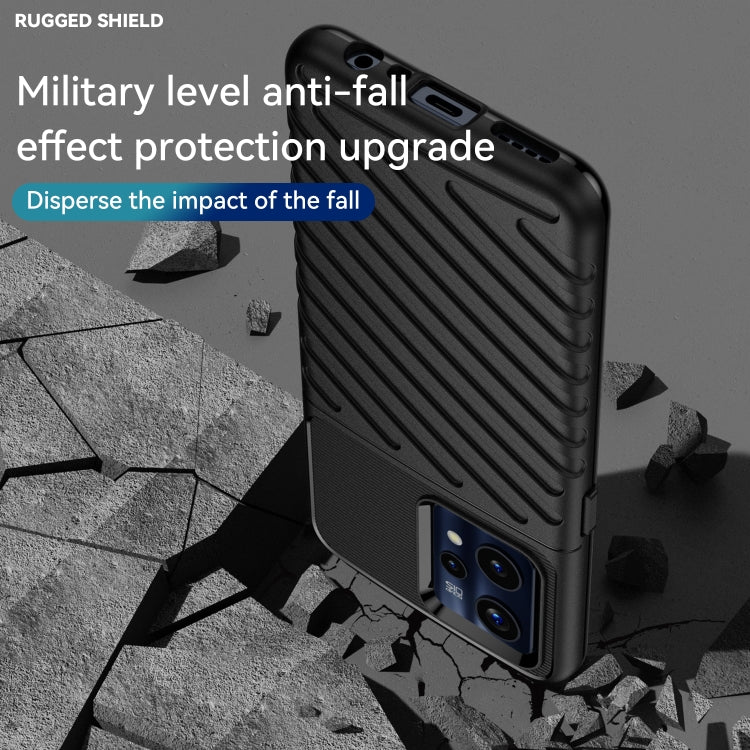 For OPPO Realme Narzo 50 Pro Thunderbolt Shockproof TPU Protective Soft Phone Case(Black)