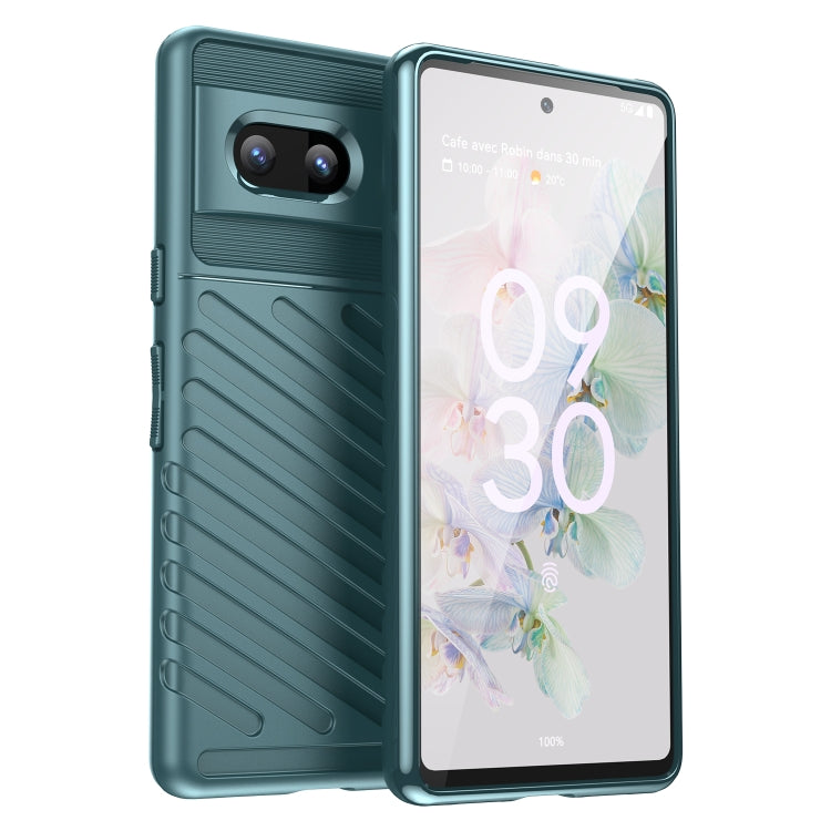 For Google Pixel 7 5G Thunderbolt Shockproof TPU Protective Soft Phone Case(Green)