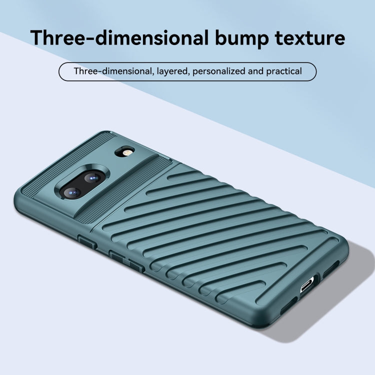 For Google Pixel 7 5G Thunderbolt Shockproof TPU Protective Soft Phone Case(Green)