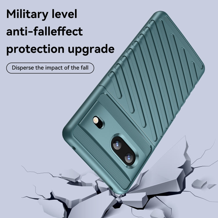 For Google Pixel 7 5G Thunderbolt Shockproof TPU Protective Soft Phone Case(Green)
