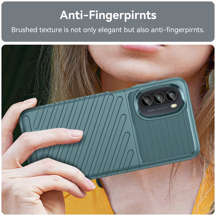 For Motorola Moto G82 Thunderbolt Shockproof TPU Protective Soft Phone Case(Green)