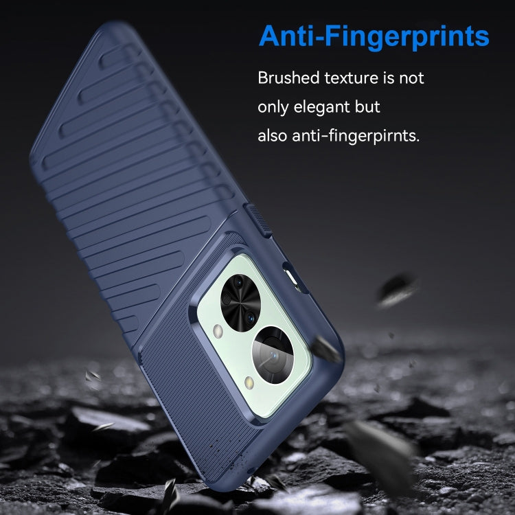 For OnePlus Nord 2T Thunderbolt Shockproof TPU Protective Soft Phone Case(Blue)