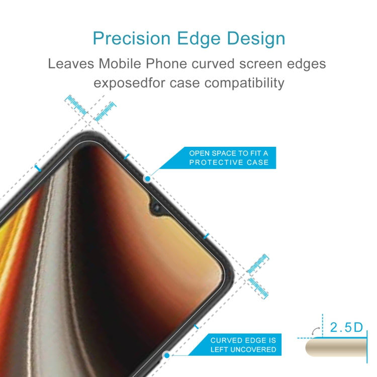 10 PCS 0.26mm 9H 2.5D Tempered Glass Film For UMIDIGI Power 7
