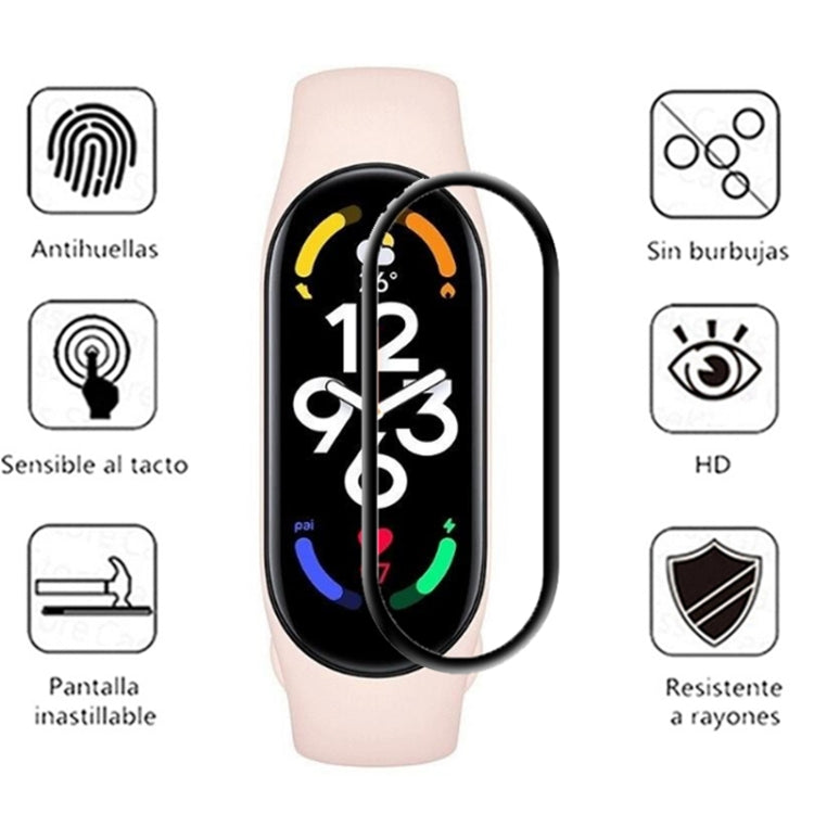 5 PCS For Xiaomi Mi Band 7 / 7 NFC 3D Composite Hot Bending Screen Film Protector