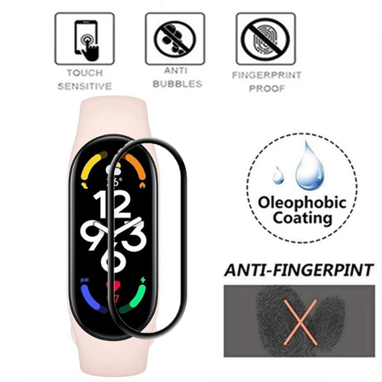 5 PCS For Xiaomi Mi Band 7 / 7 NFC 3D Composite Hot Bending Screen Film Protector