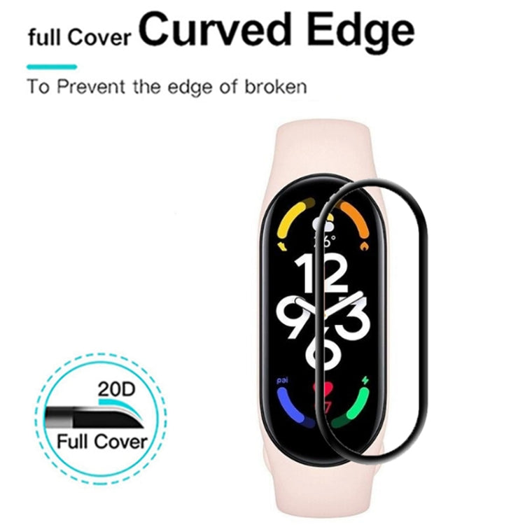 5 PCS For Xiaomi Mi Band 7 / 7 NFC 3D Composite Hot Bending Screen Film Protector