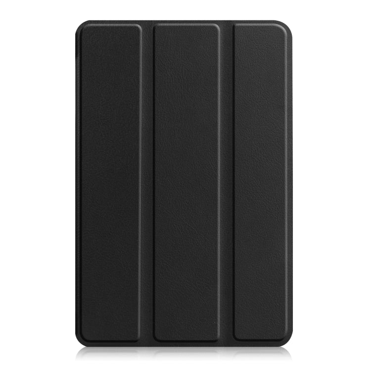 For Amazon Kindle Fire 7 2022 Custer Pure Color 3-Fold Holder Smart Leather Tablet Case