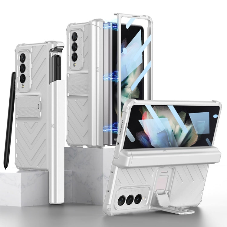 For Samsung Galaxy Z Fold3 5G GKK Integrated Magnetic Armor Flip Phone Case With Pen Box