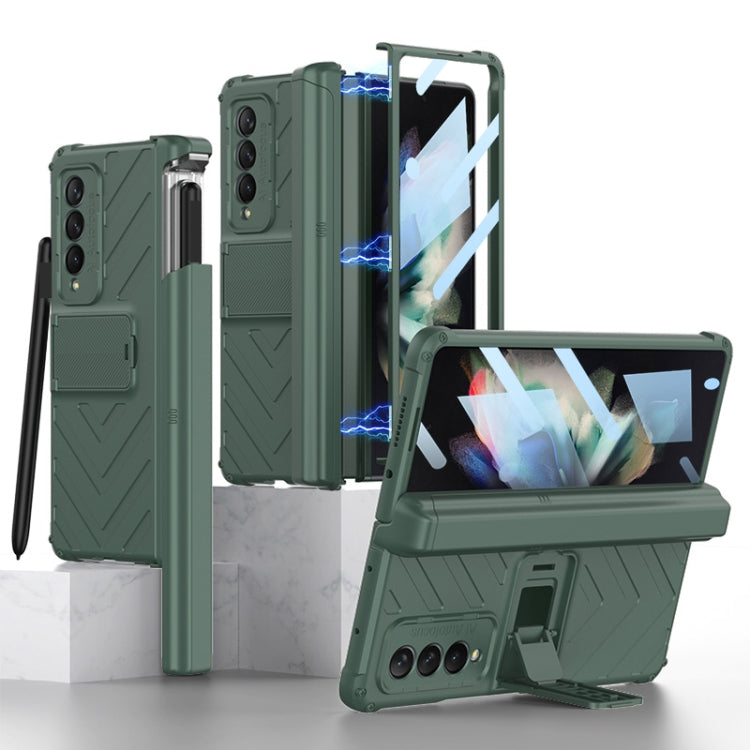 For Samsung Galaxy Z Fold3 5G GKK Integrated Magnetic Armor Flip Phone Case With Pen Box