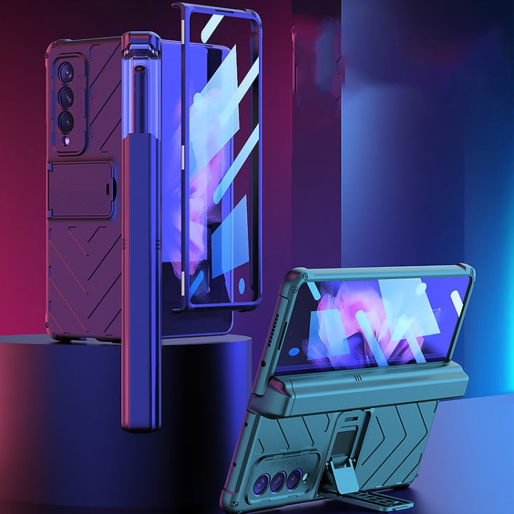 For Samsung Galaxy Z Fold3 5G GKK Integrated Magnetic Armor Flip Phone Case With Pen Box