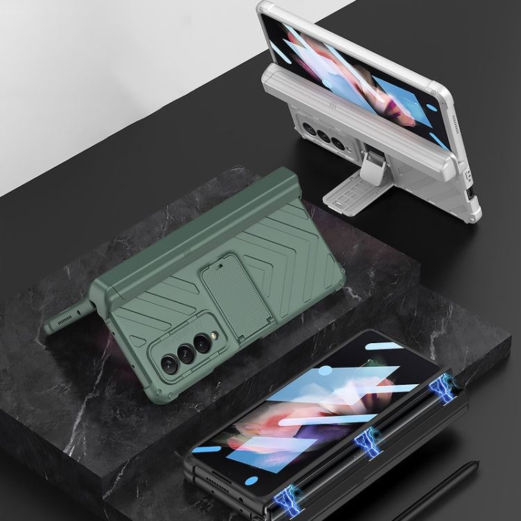 For Samsung Galaxy Z Fold3 5G GKK Integrated Magnetic Armor Flip Phone Case With Pen Box