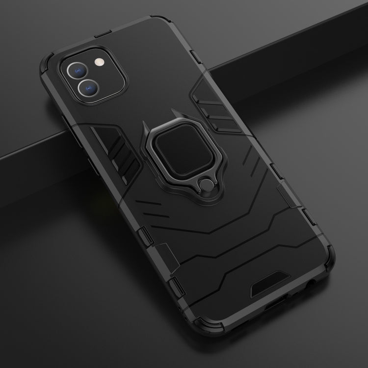 For Samsung Galaxy A03 EU Version PC + TPU Shockproof Protective Phone Case with Magnetic Ring Holder