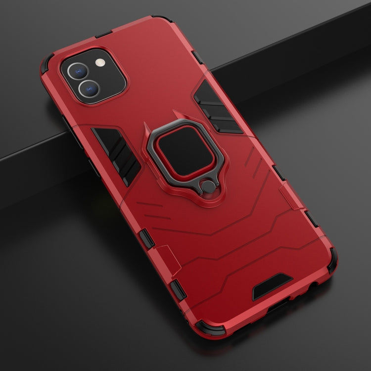 For Samsung Galaxy A03 EU Version PC + TPU Shockproof Protective Phone Case with Magnetic Ring Holder
