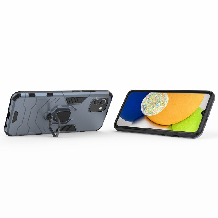 For Samsung Galaxy A03 EU Version PC + TPU Shockproof Protective Phone Case with Magnetic Ring Holder