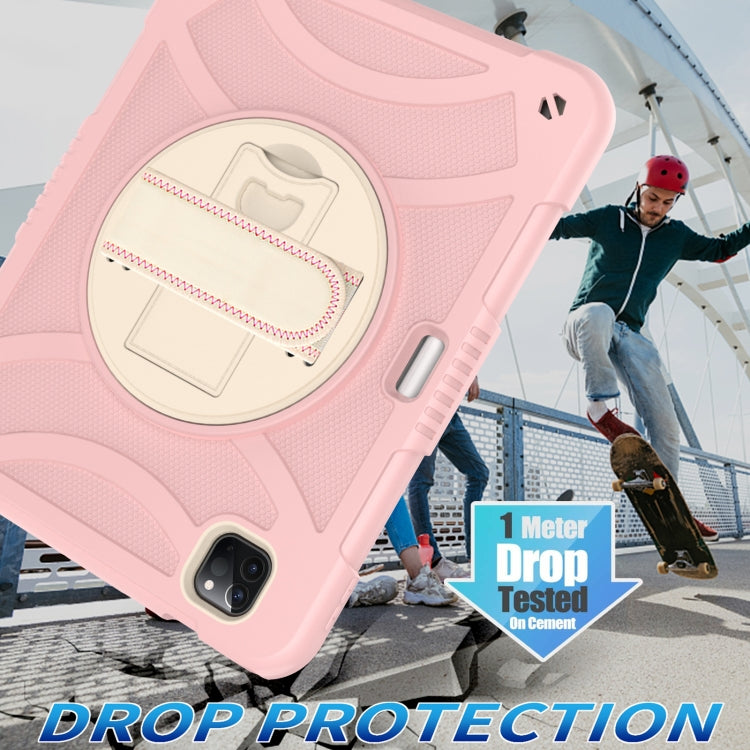 For iPad Pro 11 2022 / 2021 / 2020 Rotary Grab Silicone + PC Tablet Case