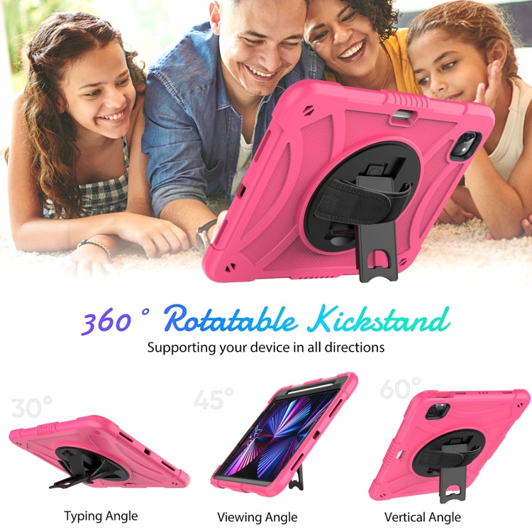 For iPad Pro 11 2022 / 2021 / 2020 Rotary Grab Silicone + PC Tablet Case