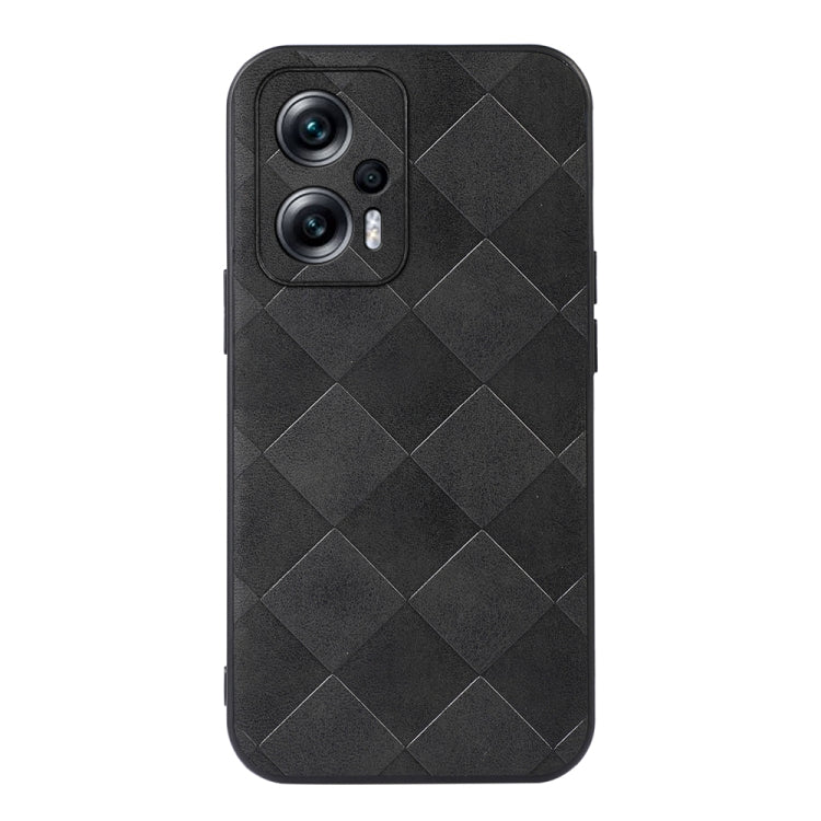 For Xiaomi Redmi Note 11T Pro Weave Plaid PU Phone Case