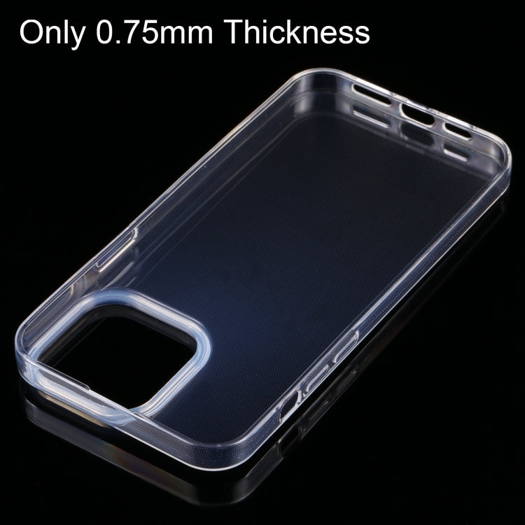 For iPhone 14 Pro Max 0.75mm Ultra-thin Transparent TPU Phone Case