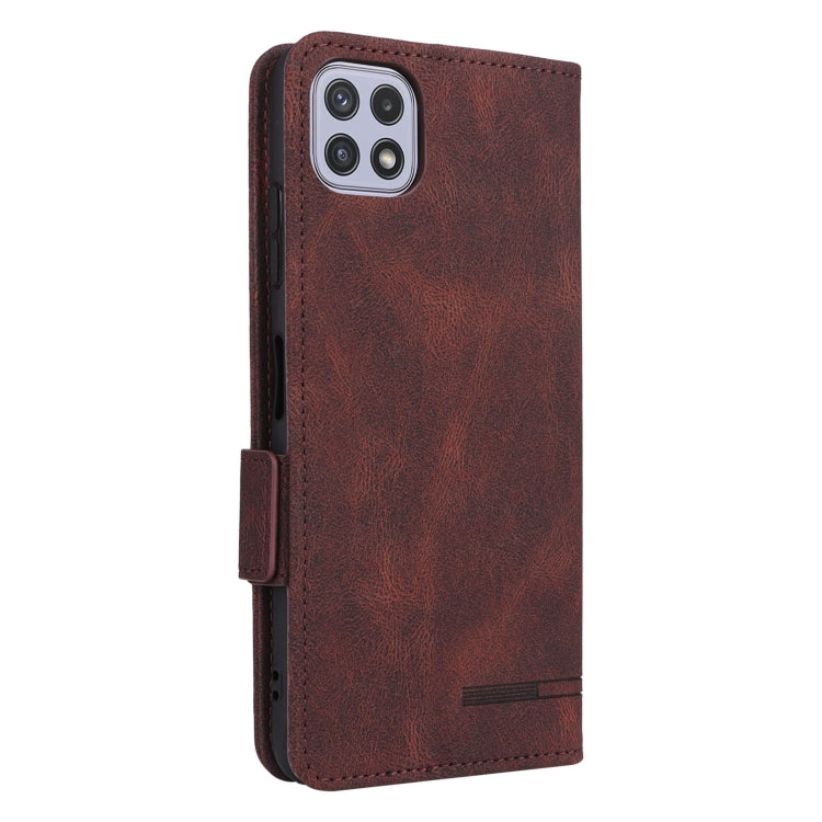 For Samsung Galaxy A22 5G Magnetic Clasp Flip Leather Phone Case