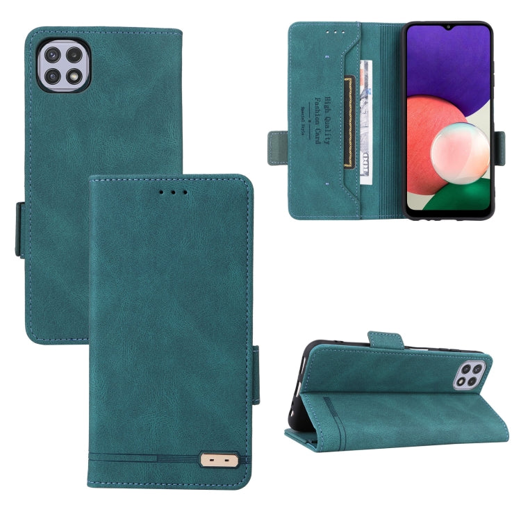 For Samsung Galaxy A22 5G Magnetic Clasp Flip Leather Phone Case