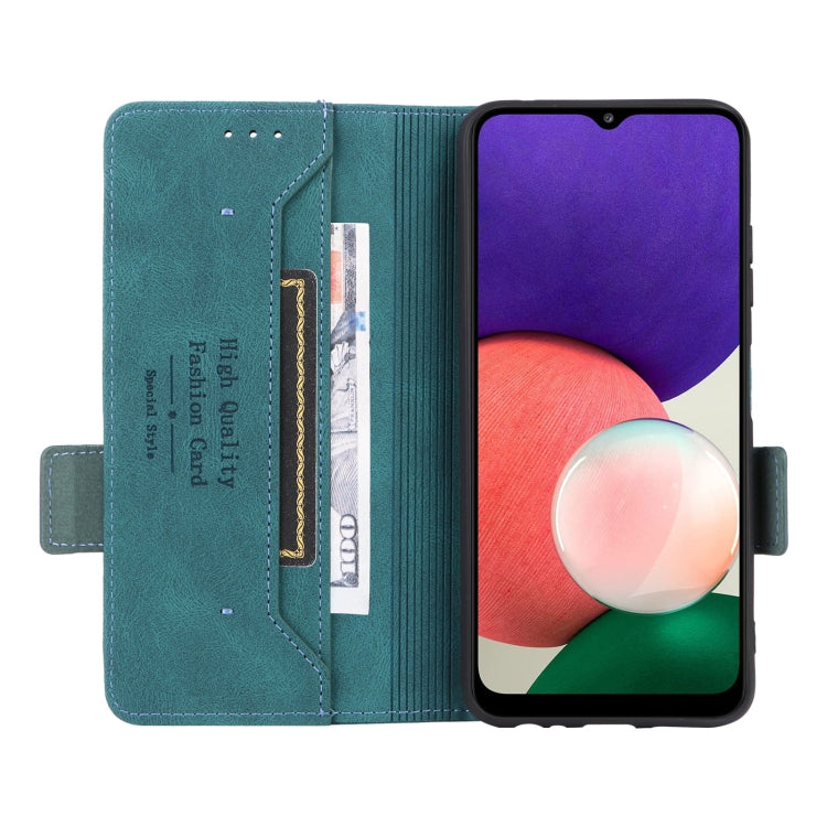 For Samsung Galaxy A22 5G Magnetic Clasp Flip Leather Phone Case