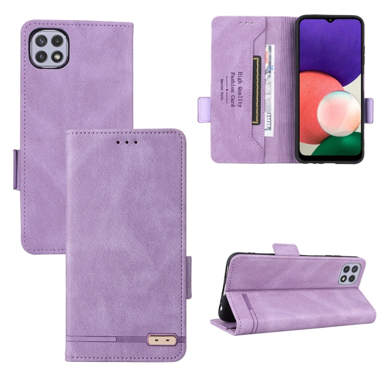 For Samsung Galaxy A22 5G Magnetic Clasp Flip Leather Phone Case