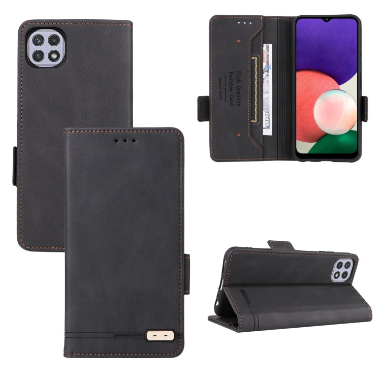 For Samsung Galaxy A22 5G Magnetic Clasp Flip Leather Phone Case