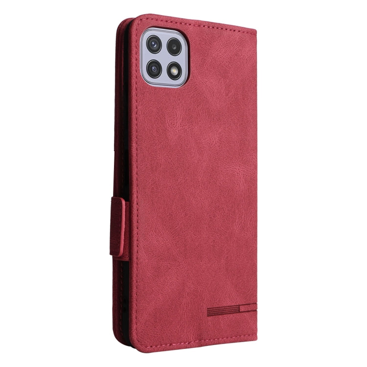 For Samsung Galaxy A22 5G Magnetic Clasp Flip Leather Phone Case