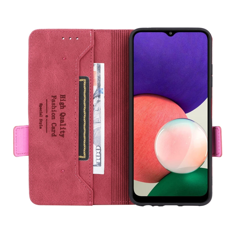 For Samsung Galaxy A22 5G Magnetic Clasp Flip Leather Phone Case