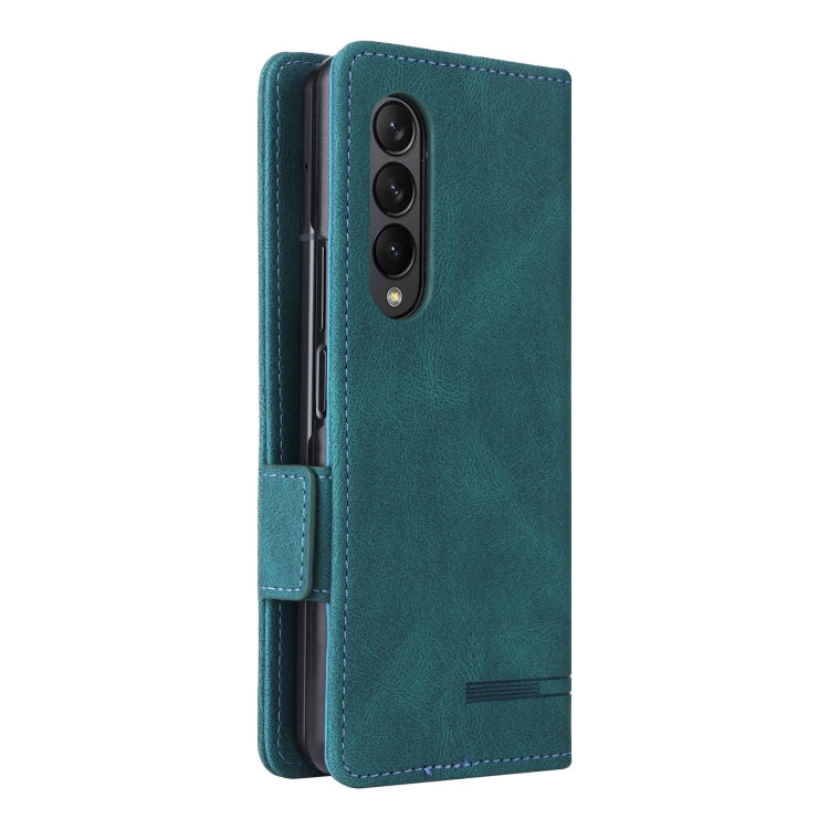 For Samsung Galaxy Z Fold3 5G Magnetic Clasp Flip Leather Phone Case