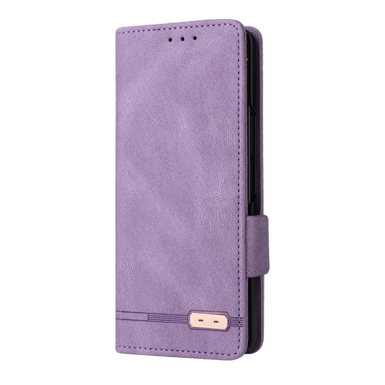 For Samsung Galaxy Z Fold3 5G Magnetic Clasp Flip Leather Phone Case