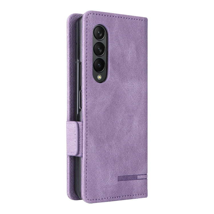 For Samsung Galaxy Z Fold3 5G Magnetic Clasp Flip Leather Phone Case