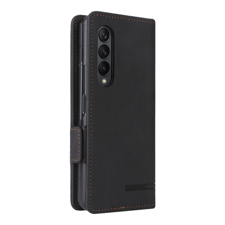 For Samsung Galaxy Z Fold3 5G Magnetic Clasp Flip Leather Phone Case