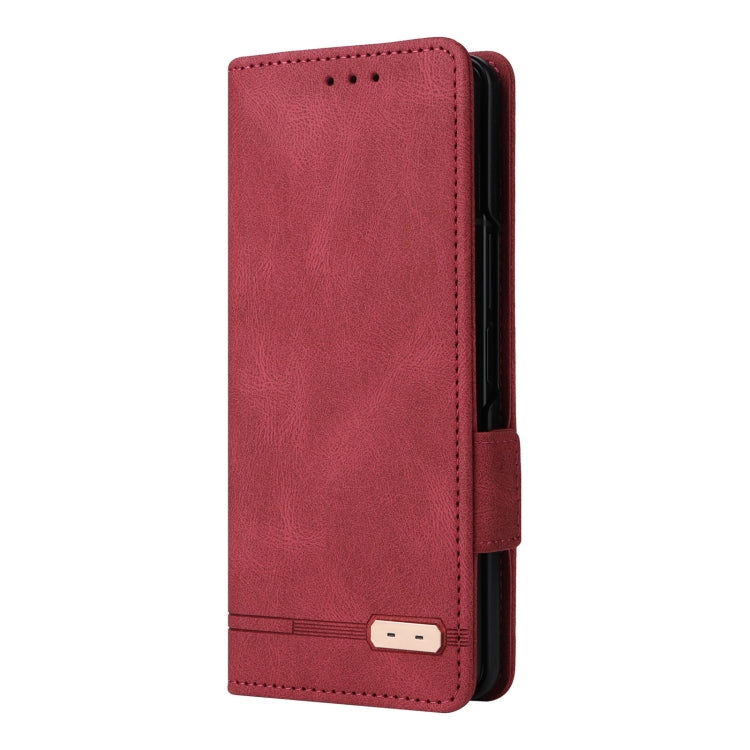 For Samsung Galaxy Z Fold3 5G Magnetic Clasp Flip Leather Phone Case