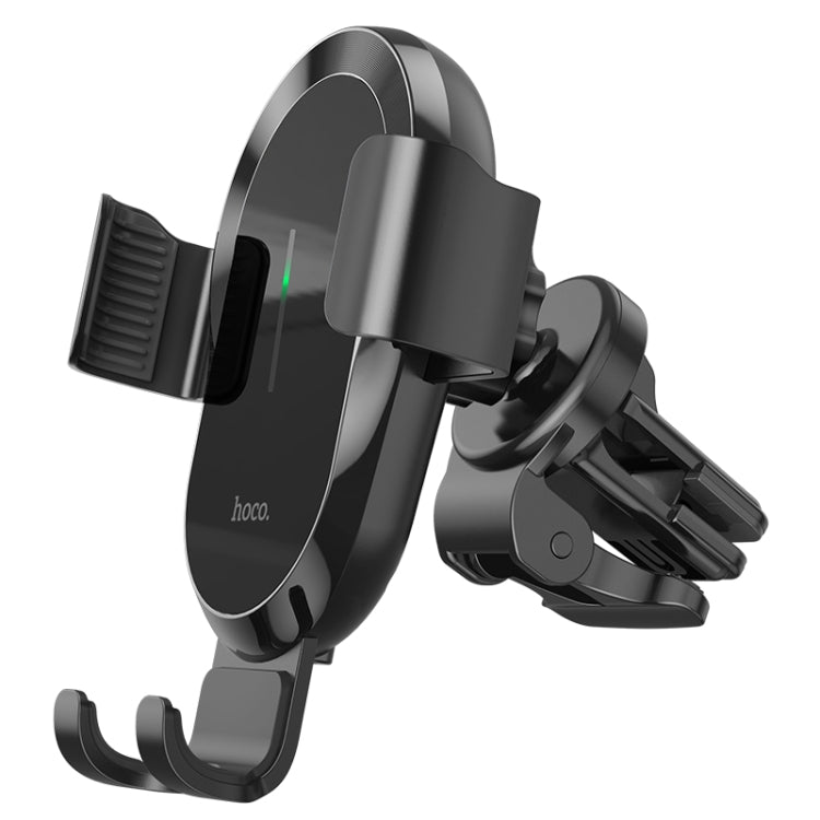 hoco CA105 Guide Three-axis Linkage Wireless Charging Car Holder(Black Silver)
