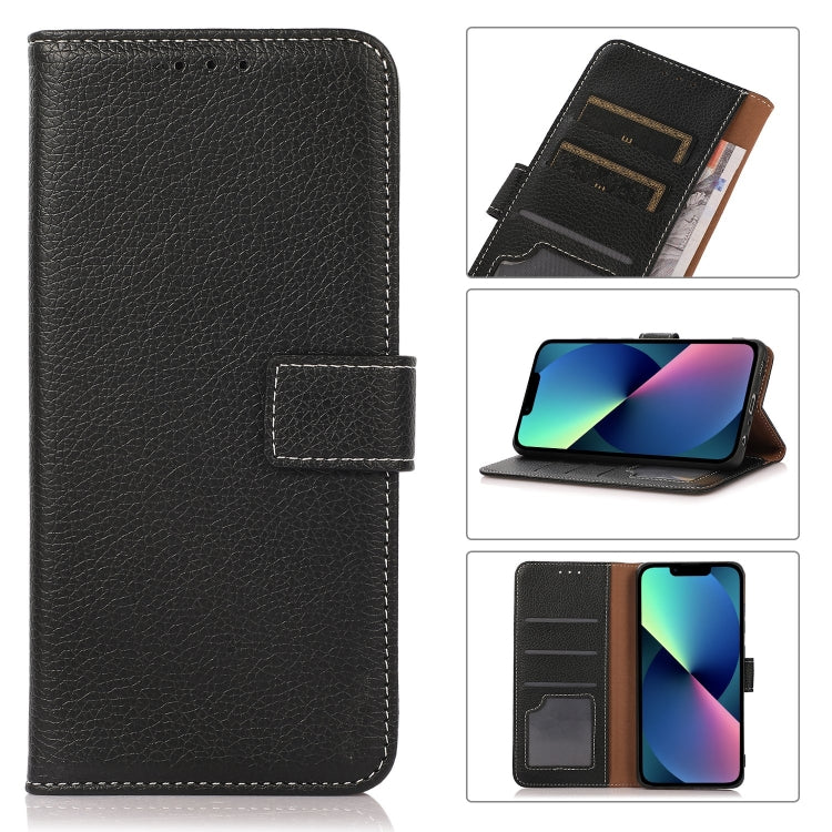 For iPhone 14 Litchi Texture Horizontal Flip Leather Phone Case