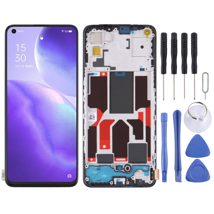 Original LCD Screen For OPPO Reno5 5G/Find X3 Lite with Digitizer Full Assembly with Frame