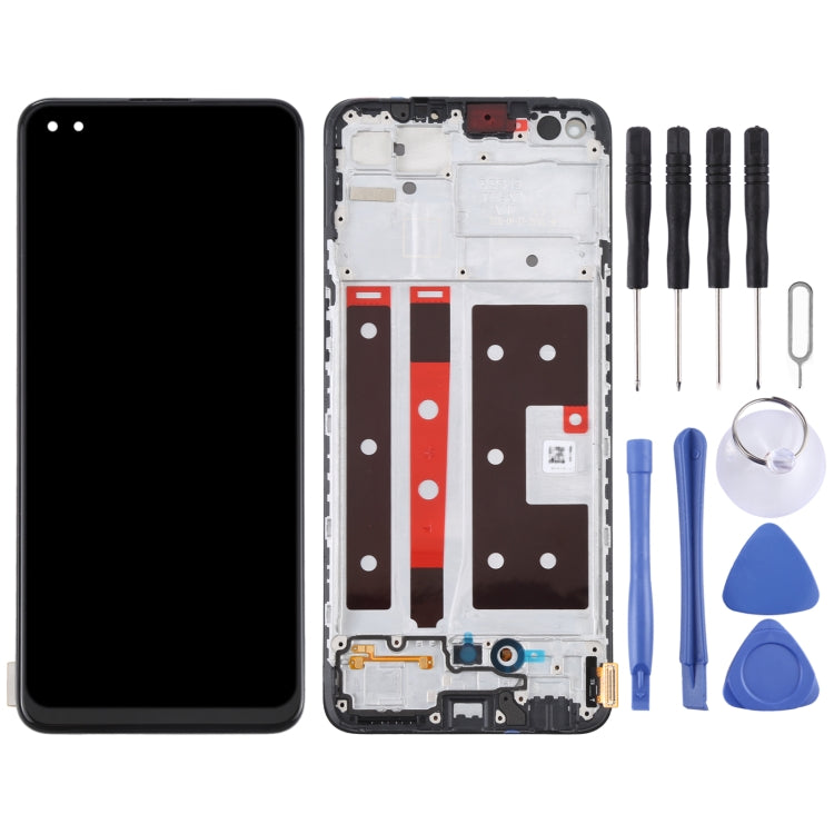 Original LCD Screen For OPPO Reno4 Lite/F17 Pro with Digitizer Full Assembly with Frame