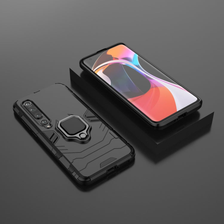 For Xiaomi Mi 10 PC + TPU Shockproof Protective Case with Magnetic Ring Holder